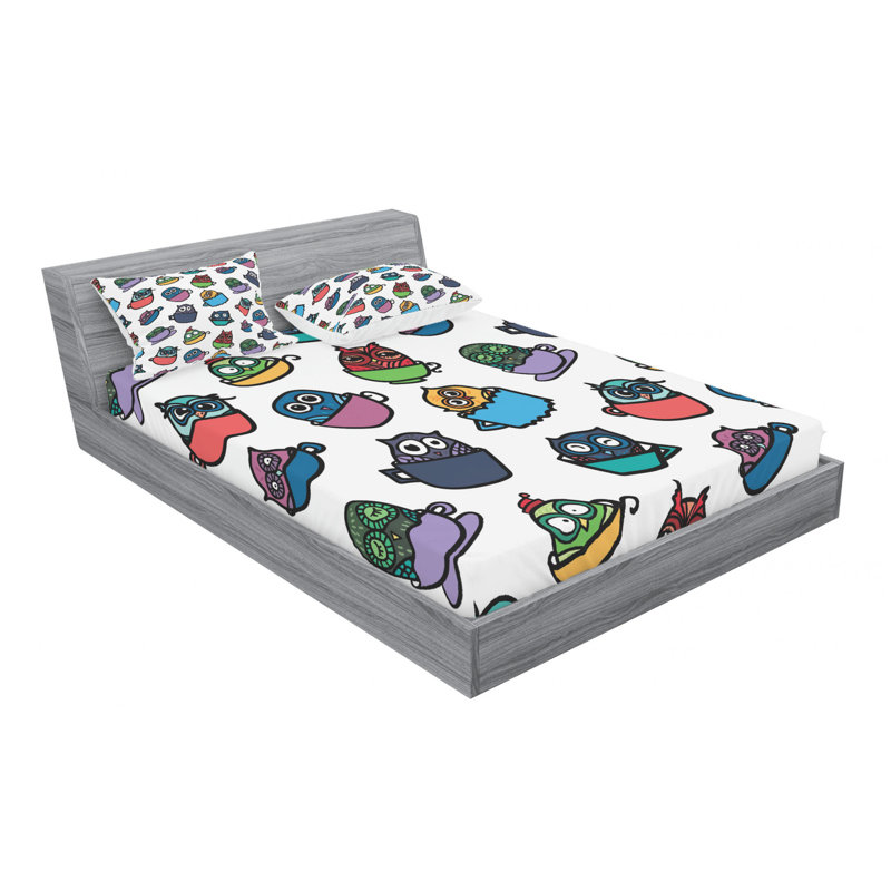 Microfiber Sheet Set, Queen Sheet Set with Fitted Sheet