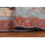 Tapis oriental unique en laine à motif floral Heriz Serapi noué à la main 9 pi 9 po x 13 pi