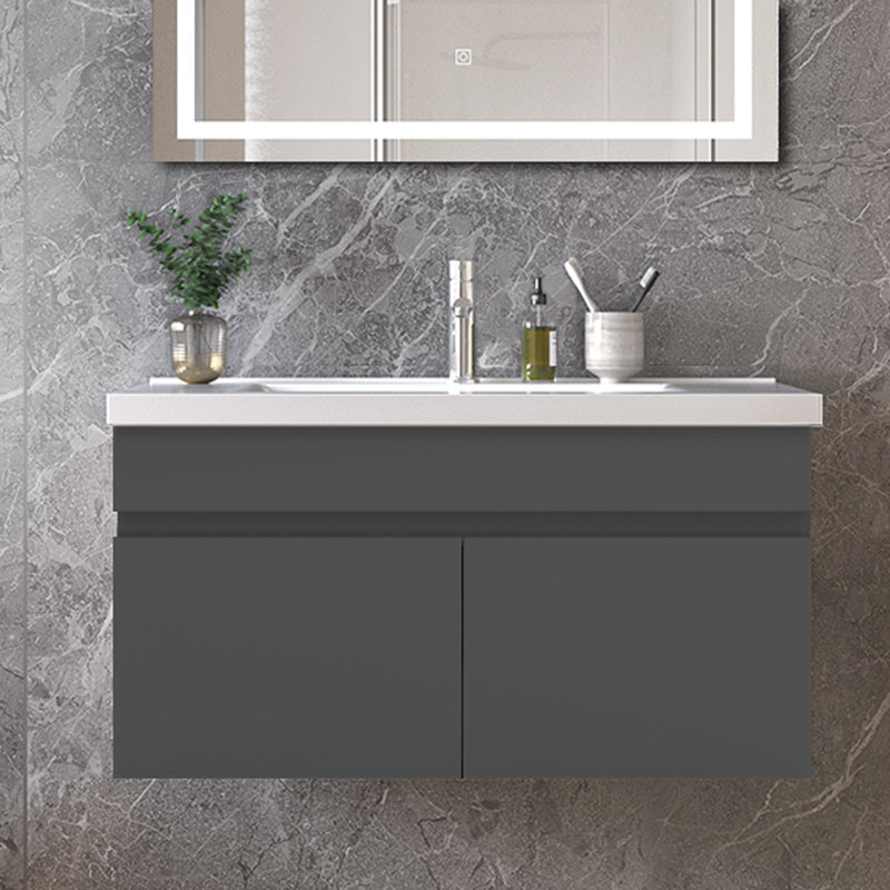 790mm Single Bathroom Vanity with Integrated Ceramic Basin