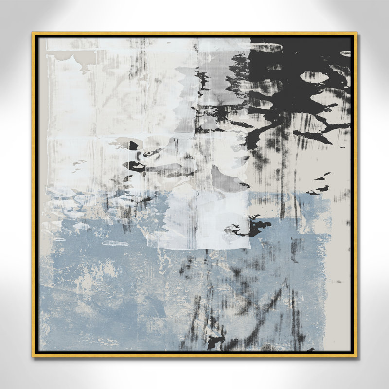 Reflections In Blue II - Square Version Print par Isabelle Z, Or, H 31,5 po x l 31,5 po