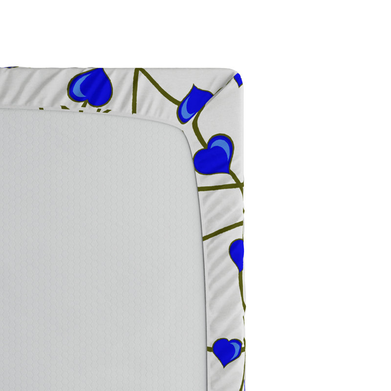 Microfiber Geometric Fitted Sheet, Full Fitted Sheet
