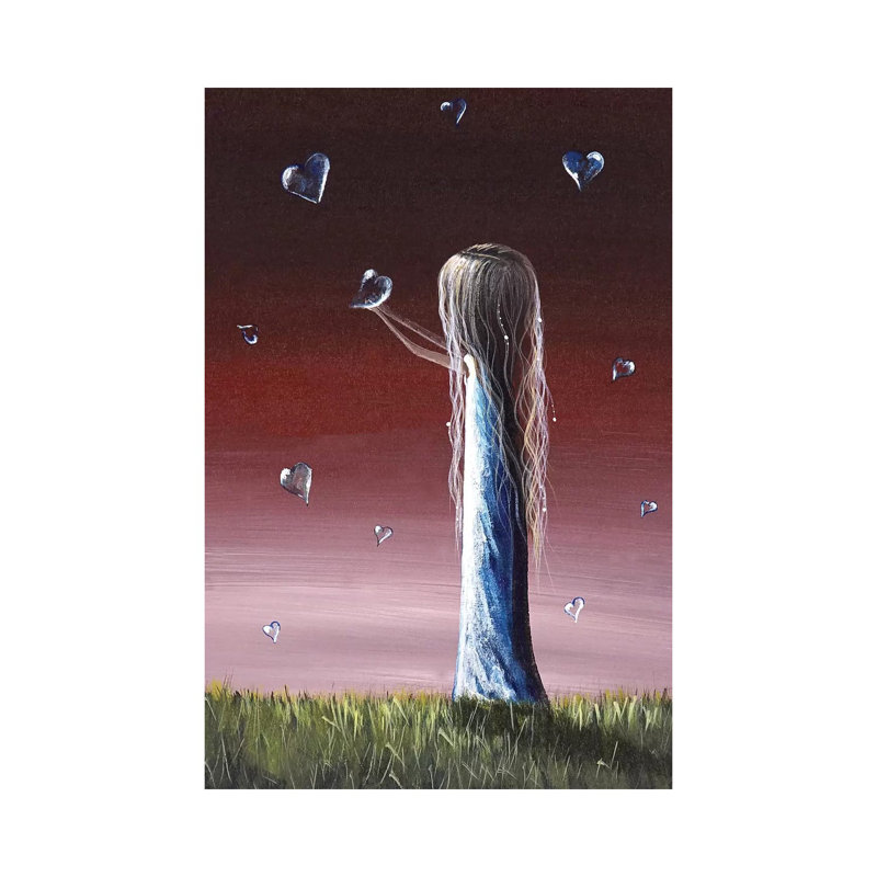 How She Says I Miss You by Moonlight Art Parlour - Print on Canvas, Wrapped Canvas, 30.48 cm H x 45.72 cm W