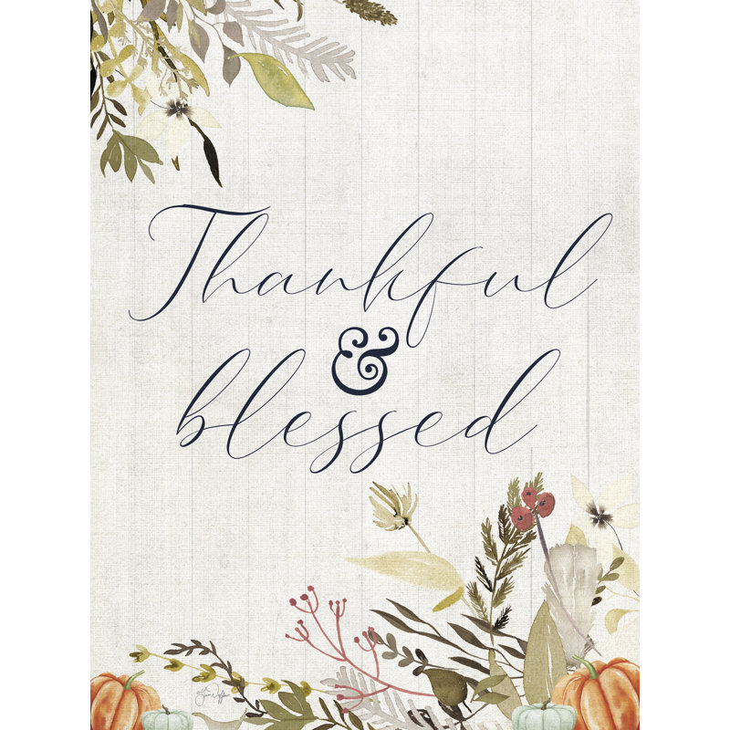 «Jaira Thankful And Blessed On Canvas» par Yass Naffas Designs, art textuel, H 30 po x l 20 po