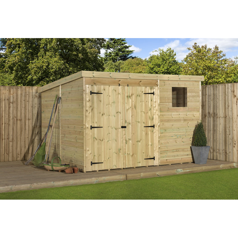 Shiplap Pent Wooden Shed, 12ft. W x 6ft. D