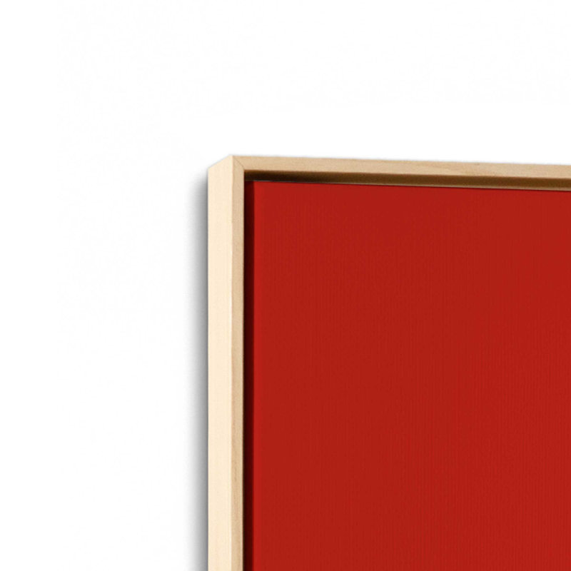 «Bauhaus Retro Waves I», reproduction sur toile, Cadre flottant brun, H 48,75 po x l 32,75 po