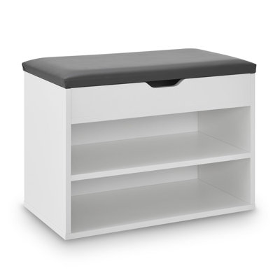 Faux Leather Upholstered Storage Bench