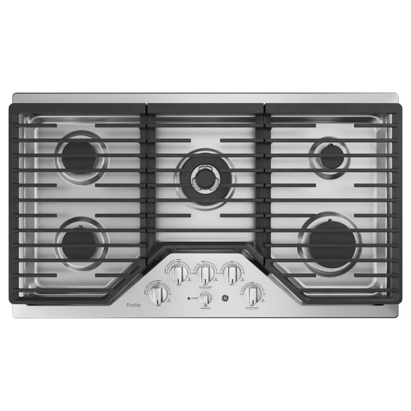 Plaque de cuisson au gaz 36 po avec 5 brûleurs