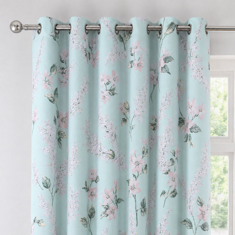 Curtain Panel Pair, Duck Egg, 66X54 Sienna Pair