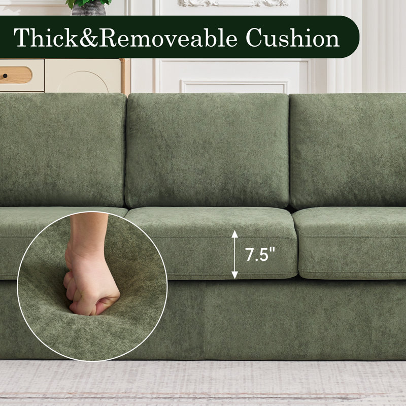 Compression Sofa with 7.5" Thick Seat