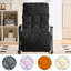 Fauteuil inclinable moelleux avec dossier alvéolaire de massage - support lombaire et repose-pieds réglables à 4 positions, poches de rangement latérales, cadre en acier robuste-1276395798