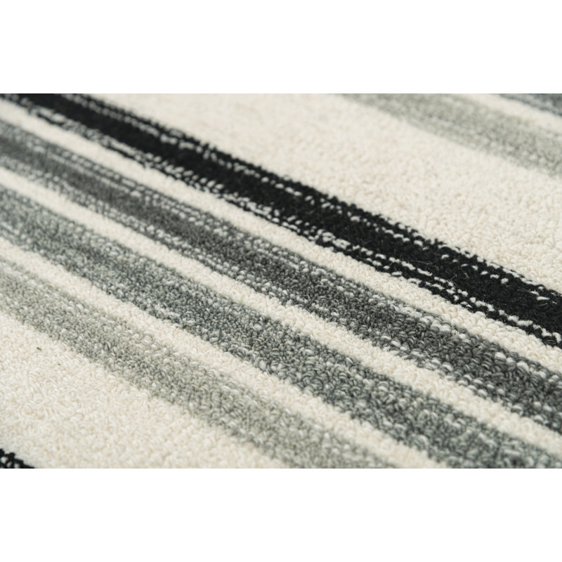 Wool Striped Indoor Rug, Rectangle 8'9" x 11'9"