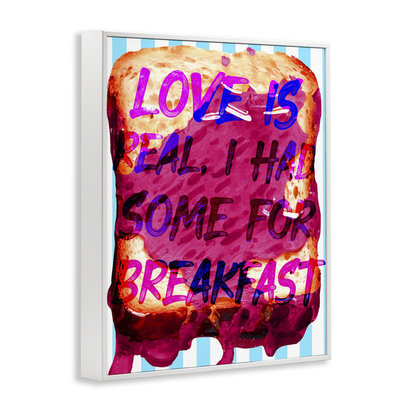 «Love Is Real» par Daphne Polselli, Blanc, H 30 po x l 24 po
