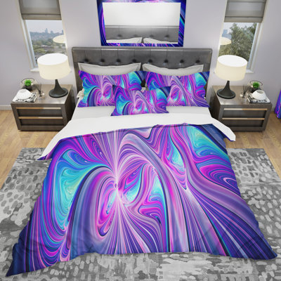 Ensemble de housse de couette en microfibre moderne et contemporain
