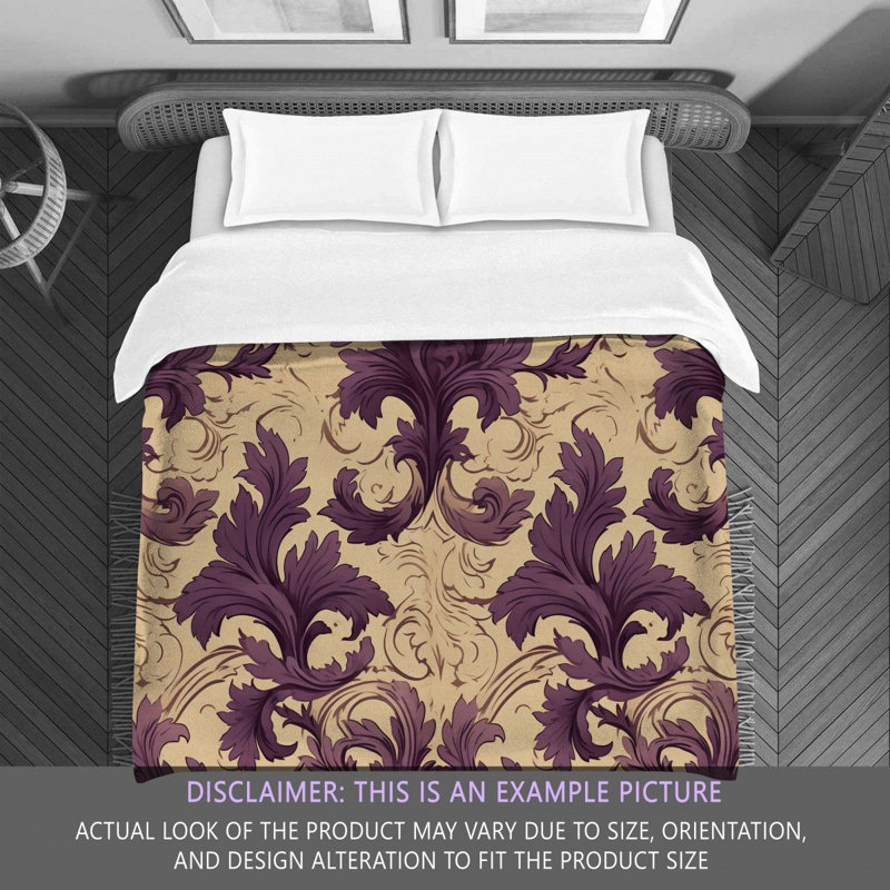 Polyester Floral Comforter, King Comforter