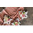 Foreside Home & Garden Set of 4 Tree Boards Whitewash Wood with Leather Tie