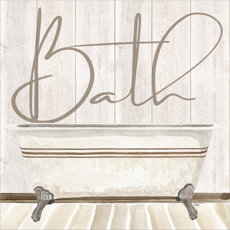 «Rustic Bath II Bath» par Tara Reed, art mural sur toile