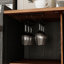 Armoire de bar de style Mid-Century de 31,5 po x P 19 po avec portes, mini-bar intérieur avec rangement pour le salon et le bureau, support de bar en bois avec support à vin, armoire de buffet pour la cuisine et la salle à manger-1549145145