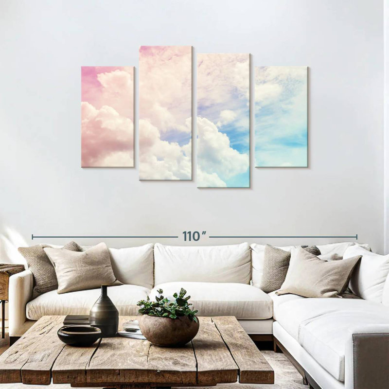 Alvord Pastel Cloudscape, 48" H x 75" W