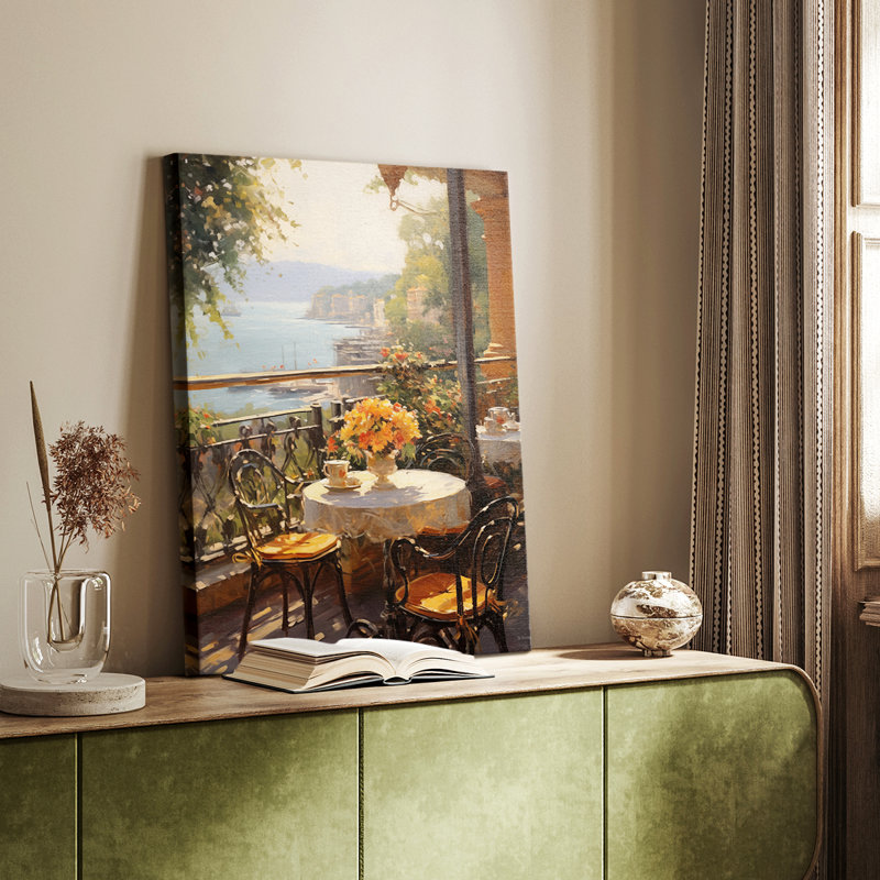 Série FLORAL DCCXLVII - Toile tendue avec châssis Premium - Prêt à être accroché, H 60 po x l 40 po