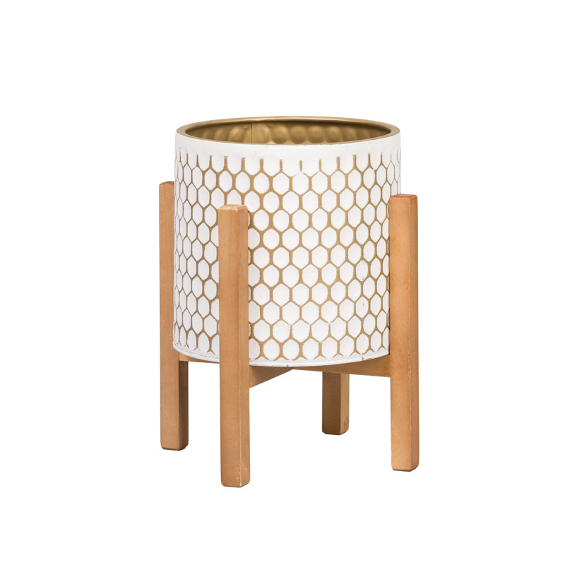 Pot à fleurs en nid d'abeilles Lauha, H 12 po x l 10 po x P 10 po