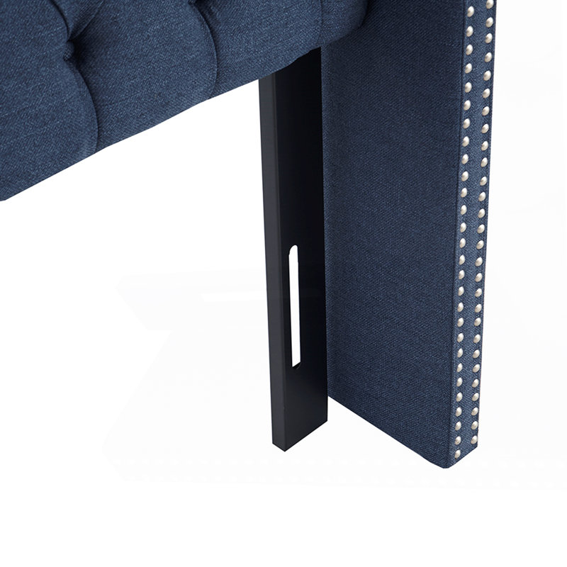 Upholstery Headboard Navy Queen, Queen, Navy