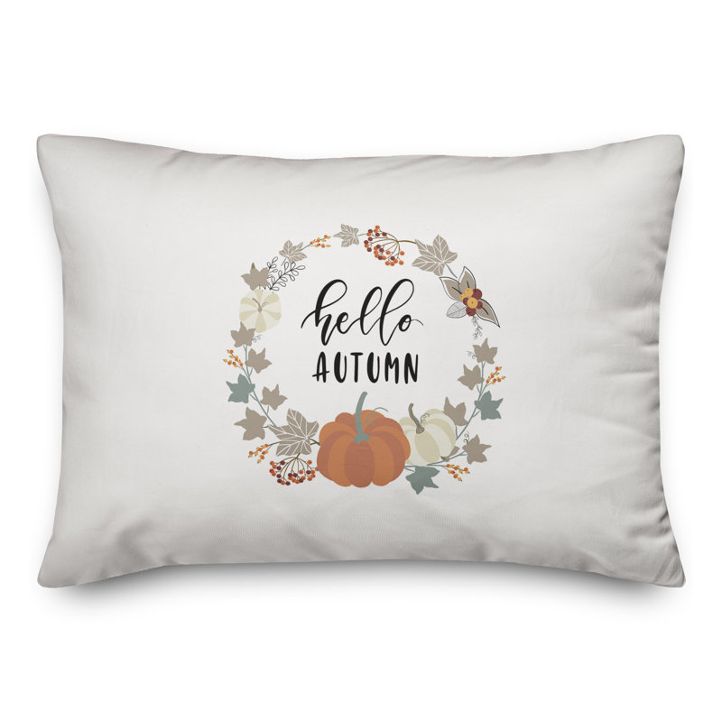Hello Autumn Rectangular Pillow Cover and Insert