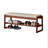 Solid Wood Shoe Bench, 2-tier Wooden Entryway Bench