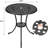 23.6"Patio Bistro Table, 2" Umbrella Hole-655756843