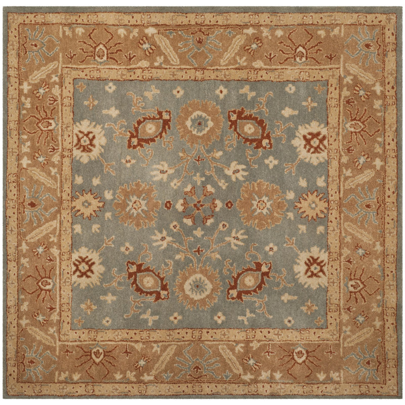 Dunbar Hand Tufted Wool Oriental Rug, Square 6'
