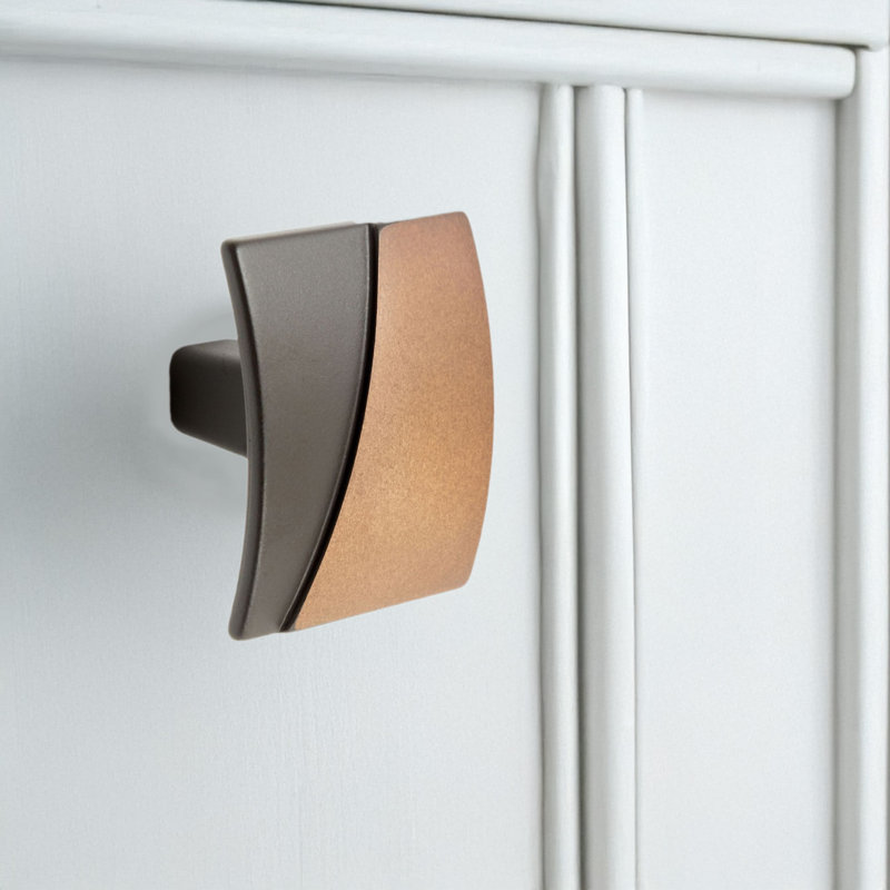 CK Series Brass Rectangle Knob, Café Bronze