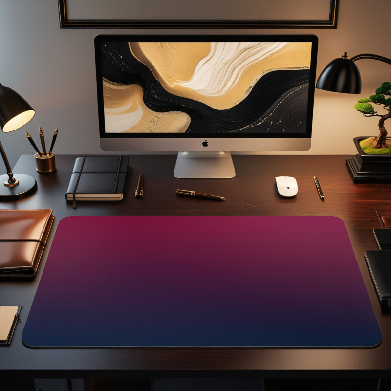 Polyester Desk Pad, 14.4x12.1