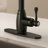 Pull-Down Kitchen Faucet with Deck Plate, Single Handle Sink Faucet with Sprayer-120793565