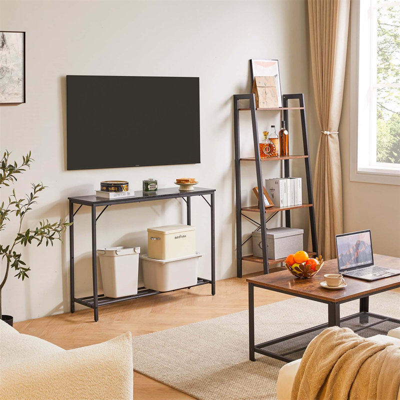 Addylynn 107cm Console Table, Black, Black