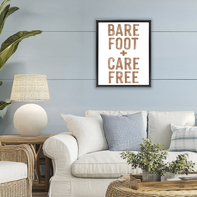 Cadre flottant Barefoot Carefree, H 21 po x l 17 po, Cadre flottant noir de jais