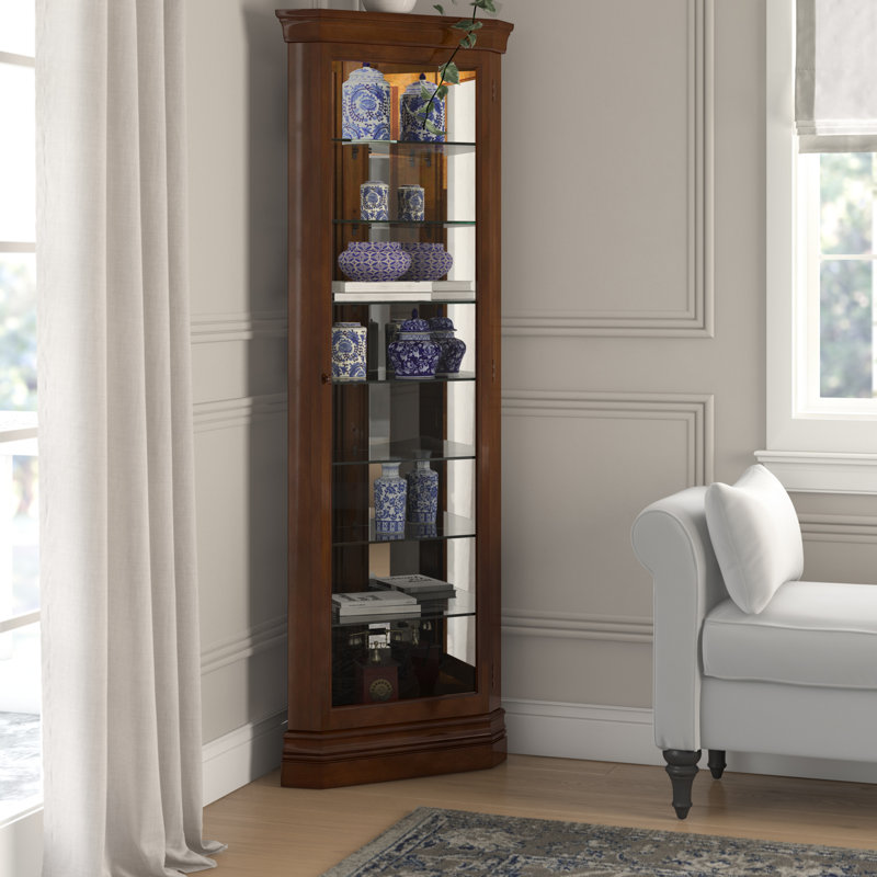 Glass 71.12 cm W Display Cabinet