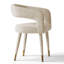 Hennigan Textured Fabric Dining Armchairs-1587192332