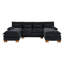Canapé confortable en U en chenille de style moderne