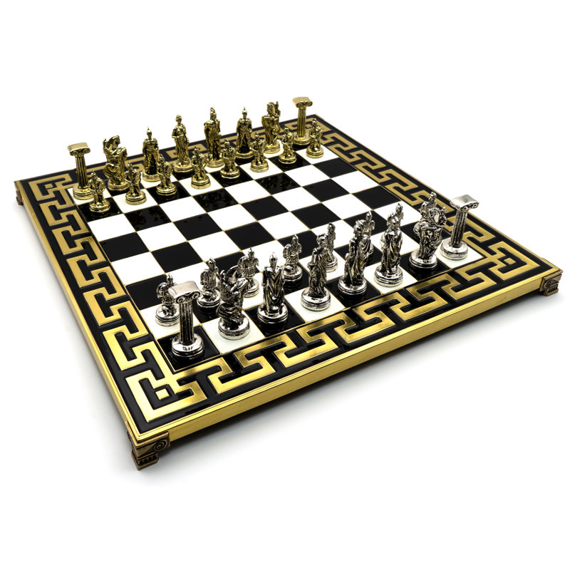 Helcee 2 Player Metal Chess Set