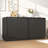 Black 4-Door Fluted TV Stand with Power Outlet-361298421