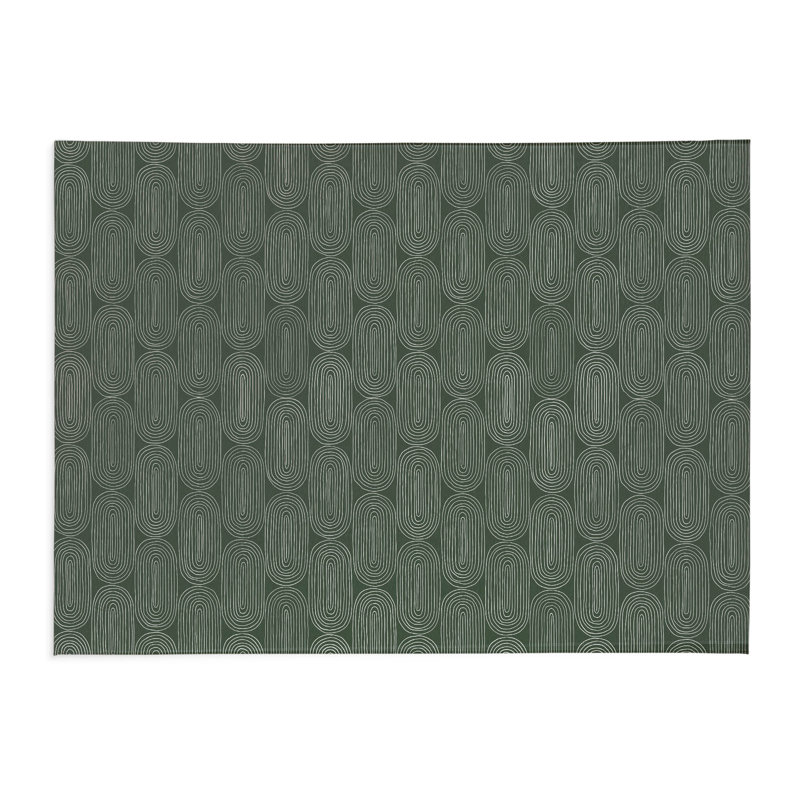 Tapis de bureau léger Earthy Embrace, L 6 pi x L 4 pi, Chimichurri