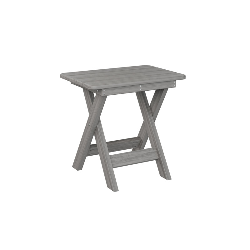  Table de bout pliante Natural, Bois flottant gris