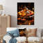 Décoration murale orange orange Art indien Diwali-36146870