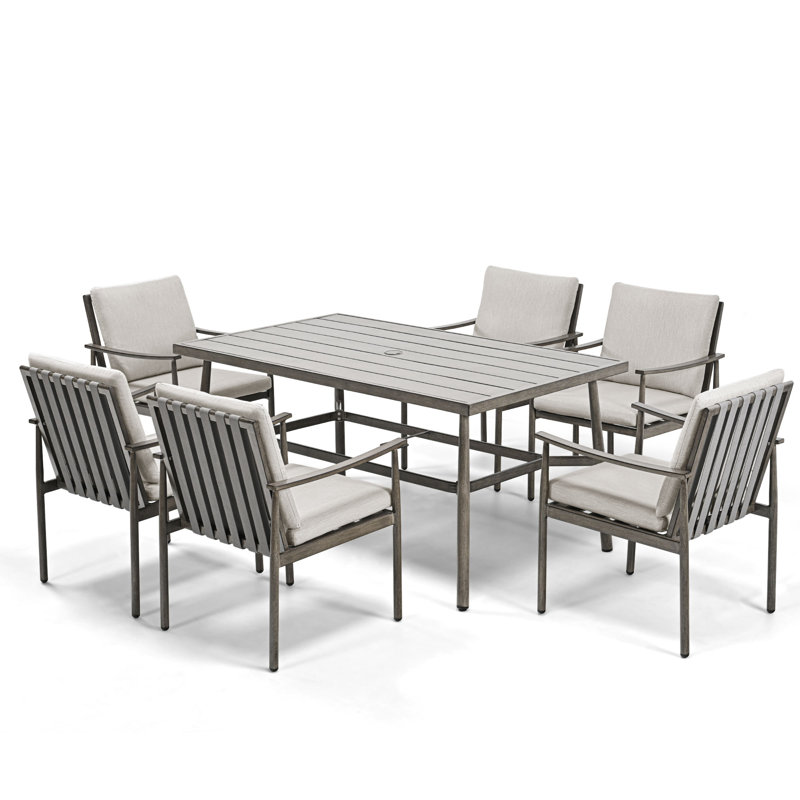 Marienne pour 7 personnes en plein air, Gris, Beige
