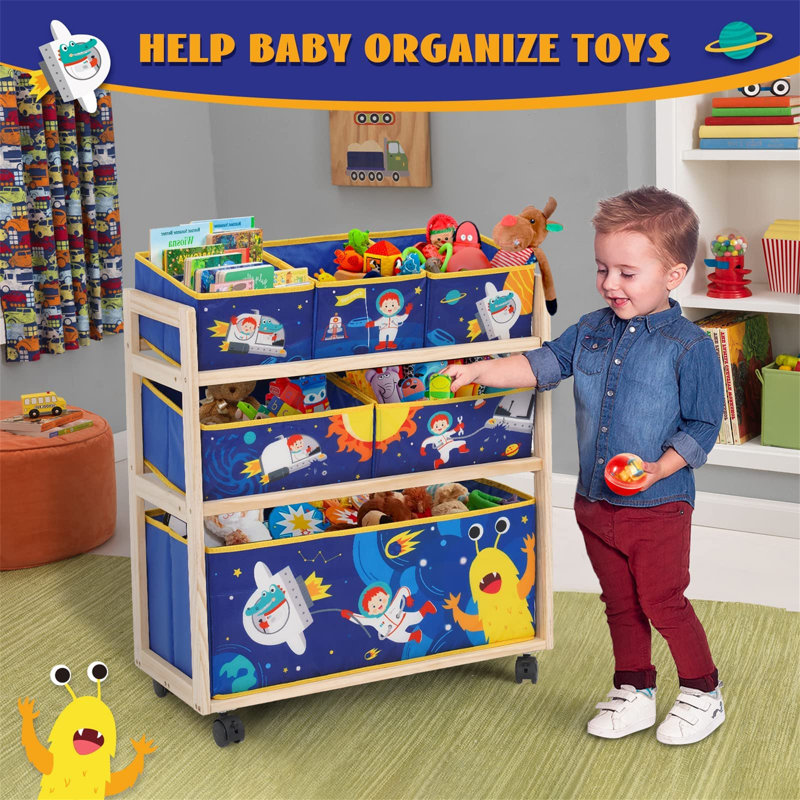 Pendik 60cm H X 64cm W Toy Storage Kids Bookcase