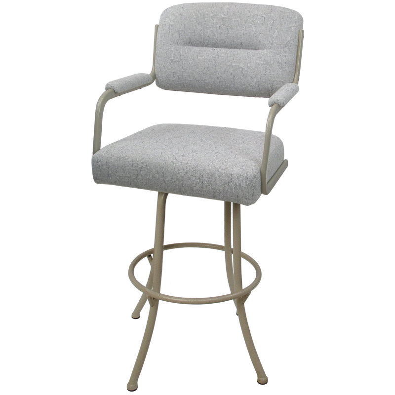 Tabouret de comptoir pivotant 26 po Meekah, Beige