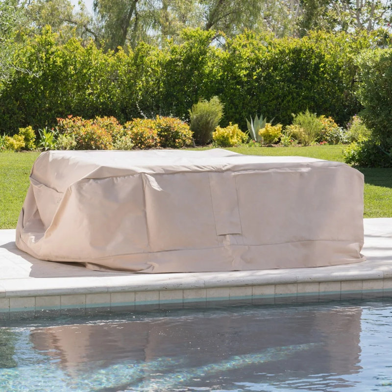 Outdoor Cover, 27.56" H x 90.56" W x 90.56" D, Beige