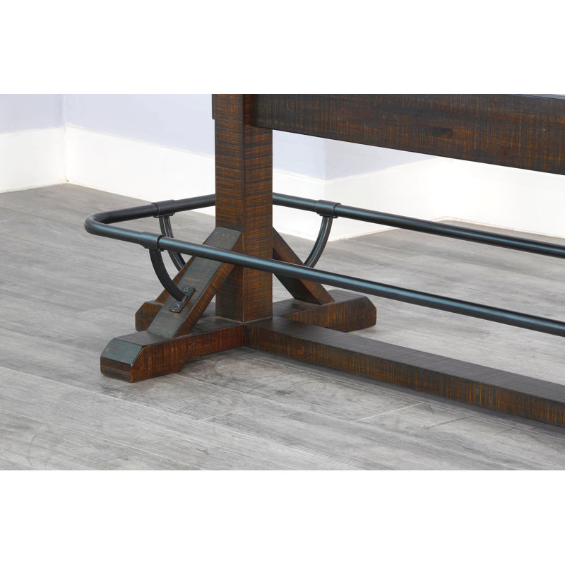 78" Homestead Rectangular Pub Table Set, 7 Pieces: Table, 6 Chairs