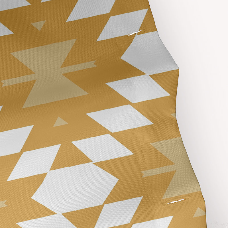 Musser Geometric Shower Curtain, Gold