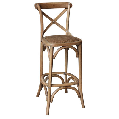 Porch View Cross Back Bar Stool