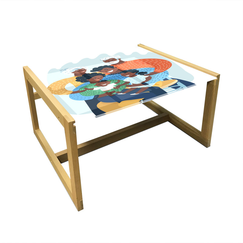 Irline Sled Coffee Table, 40cm H x 74cm W x 62cm D